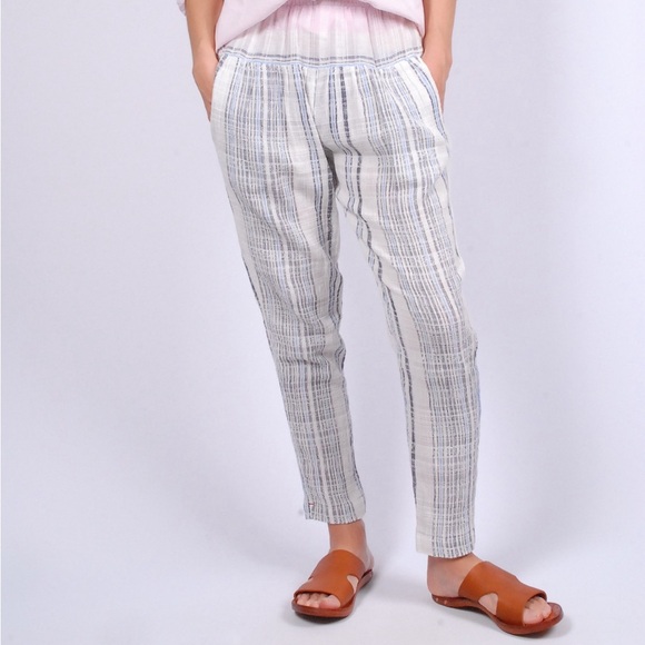 Xirena Antibes Stripe Pascal Pant in Riviera Blue sz: XS - Picture 2 of 7